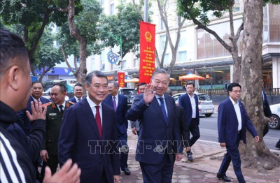 Tổng Bí thư Tô Lâm bỏ phiếu bầu cử tại phường Ba Đình, Hà Nội