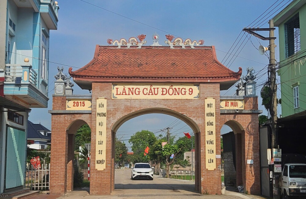 Hành trình bền bỉ xây dựng nông thôn mới kiểu mẫu tại thôn Cầu Đồng 9