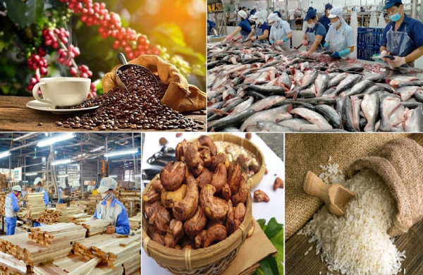 8 tháng xuất khẩu nông lâm thủy sản tăng 12%