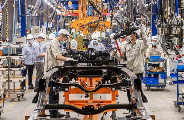 Sản xuất công nghiệp giữ vững đà tăng trưởng cao