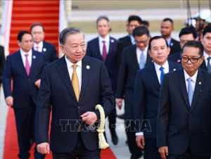 Tổng Bí thư Tô Lâm bắt đầu thăm cấp Nhà nước tới Vương quốc Campuchia