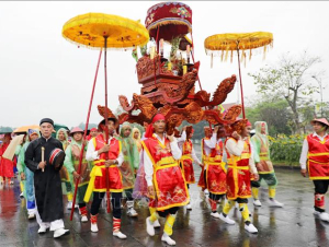 Nghi lễ rước kiệu về Đền Hùng