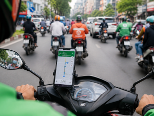 Người Việt ngày càng lệ thuộc bản đồ số khi đi xe máy