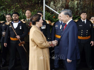 Lễ đón Tổng Bí thư, Chủ tịch nước Tô Lâm thăm cấp Nhà nước tới New Zealand