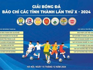 Sắp diễn ra Giải bóng đá báo chí các tỉnh, thành lần X - năm 2024