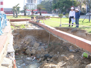 Quảng Ninh: TP Hạ Long chỉ đạo khắc phục sạt lở ở khu du lịch Bãi Cháy