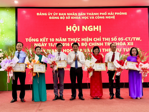 Sở Khoa học và Công nghệ thành phố Hải Phòng: Nhiều thành tích nổi bật trong thực hiện Chỉ thị số 05-CT/TW