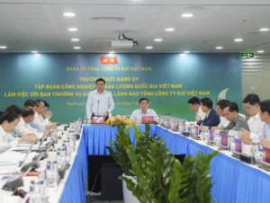 Thường trực Đảng ủy Petrovietnam làm việc với PV GAS