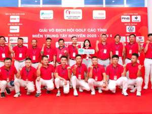 Hội Golf Gia Lai xuất sắc giành ngôi vô địch giải miền Trung - Tây Nguyên 2025