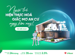 Bất ngờ với lãi suất vay mua nhà của ngân hàng VPBank