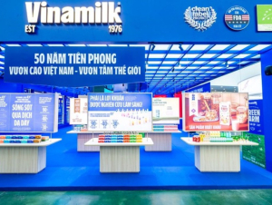 Vinamilk tạo điểm nhấn tại Triển lãm '80 năm Hành trình Độc lập - Tự do - Hạnh phúc'