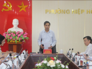 Quảng Ninh: Lãnh đạo tỉnh làm việc với phường Hiệp Hòa