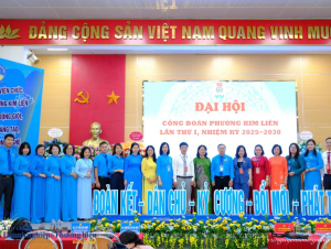Ra mắt Công đoàn phường Kim Liên lần thứ nhất, nhiệm kỳ 2025-2030
