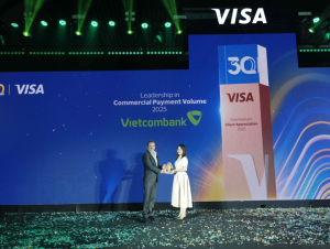 Vietcombank được Tổ chức thẻ quốc tế Visa vinh danh với 8 giải thưởng quan trọng năm 2025