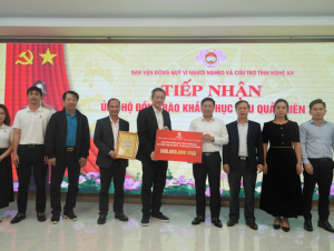 SABECO đóng góp 1 tỷ đồng hỗ trợ khắc phục thiệt hại sau bão lũ cho người dân tại Nghệ An và Hà Tĩnh