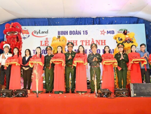 Binh đoàn 15 bàn giao Trường Mầm non Sao Mai trị giá 20 tỷ đồng