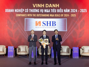 SHB được vinh danh “Doanh nghiệp có thương vụ M&A tiêu biểu năm 2024-2025”
