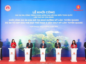 Vingroup khởi công Khu đô thị nghỉ dưỡng suối khoáng và Tổ hợp Khu Thể dục Thể thao Mỹ Lâm – Tuyên Quang