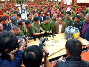 Triệt phá vụ cướp ngân hàng tại Gia Lai, thu giữ nhiều tang vật