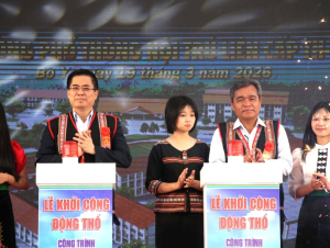 Khởi công xây dựng 5 trường nội trú liên cấp tại các xã biên giới tỉnh Quảng Ngãi