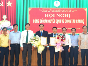 Ông Nguyễn Tiến Dũng làm tân Chủ tịch HĐTV Cao su Chư Sê sau sáp nhập