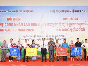 Cao su Chư Sê Kampong Thom giành giải nhất Hội diễn khu vực III – Campuchia