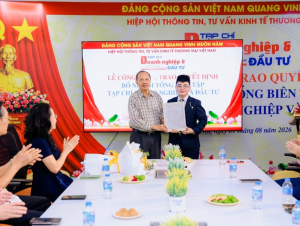 Nhà báo Đào Bình được bổ nhiệm giữ chức Tổng Biên tập Tạp chí Doanh nghiệp và Đầu tư