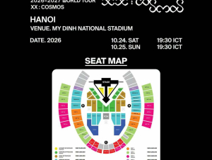 BigBang Hanoi: Công bố seatmap và giá vé