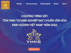 Khởi động chương trình bình chọn doanh nghiệp đạt chuẩn văn hóa kinh doanh Việt Nam