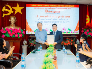  Nhà báo Lê Minh Tuấn được bổ nhiệm làm Phó Tổng Biên tập Tạp chí Doanh nghiệp và Đầu tư 