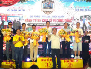 Bế mạc giải Tennis - Pickleball Gia Lai: Huy động gần 1,8 tỷ đồng từ thiện