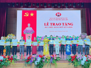Trọng Thể Lễ Trao Tặng Huy Hiệu Đảng Đợt 02/09/2026 Của Đảng Uỷ Phường Kim Liên