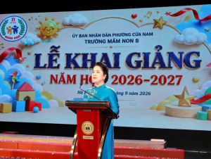 Trường Mầm non B, phường Cửa Nam, Hà Nội khai giảng năm học mới