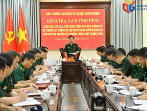 Đảng ủy Bộ Tư lệnh Bộ đội Biên phòng tiểm tra công tác biên phòng tại BĐBP TP Quảng Ninh