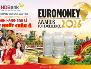 Danh hiệu “Ngân hàng Bán lẻ tốt nhất châu Á” lần đầu tiên trao cho một ngân hàng Việt Nam