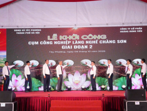 Hà Nội: Khởi công Cụm công nghiệp làng nghề Chàng Sơn giai đoạn 2