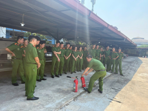 Phân trại tạm giam Nghĩa Đô nâng cao năng lực phòng cháy, chữa cháy và cứu nạn, cứu hộ 