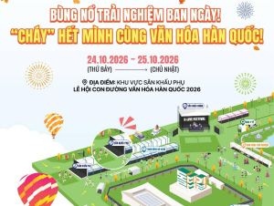 Lễ hội Con đường văn hóa Hàn Quốc 2026: Trải nghiệm văn hóa, hòa nhịp đại tiệc âm nhạc K-pop