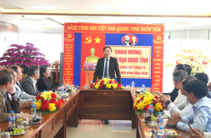 Chủ tịch tỉnh Gia Lai thăm, chúc Tết tại Công ty CP Công trình Đô thị Gia Lai