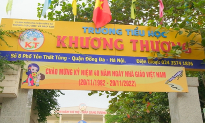 Trường Tiểu học Khương Thượng (Hà Nội) chào mừng kỷ niệm 40 năm ngày Nhà giáo Việt Nam 20/11