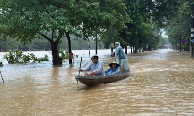 Lũ trên sông ở Huế, Đà Nẵng đang lên nhanh, 69 xã, phường có nguy cơ tái ngập lụt