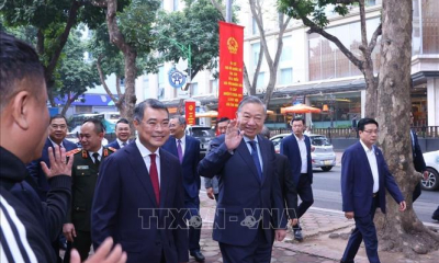 Tổng Bí thư Tô Lâm bỏ phiếu bầu cử tại phường Ba Đình, Hà Nội