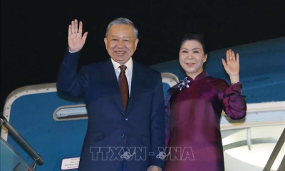 Tổng Bí thư, Chủ tịch nước Tô Lâm và Phu nhân lên đường thăm cấp Nhà nước đến Trung Quốc