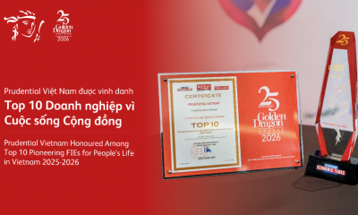 Nhiều năm liền được vinh danh tại Rồng Vàng, Prudential khẳng định uy tín thương hiệu và cam kết phát triển lâu dài tại Việt Nam