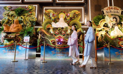 Trổ tài tạo hình trái cây chủ đề Phật giáo, các nghệ nhân khiến khách đến núi Bà Đen ngỡ ngàng