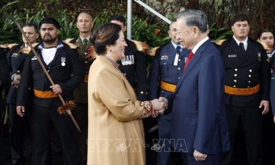 Lễ đón Tổng Bí thư, Chủ tịch nước Tô Lâm thăm cấp Nhà nước tới New Zealand