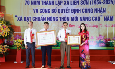 Xã Liên Sơn đạt chuẩn nông thôn mới nâng cao