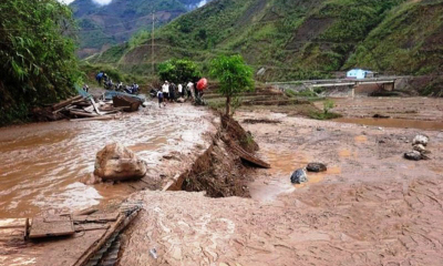 Nhiều tỉnh miền núi phía Bắc đang bị lũ quét và sạt lở đất đe doạ