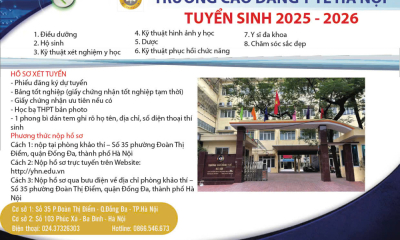 Trường Cao đẳng Y tế Hà Nội - Tuyển sinh 2025-2026