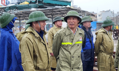 Thứ trưởng Bộ Nông nghiệp và Môi trường kiểm tra công tác phòng, chống bão tại Quảng Ninh